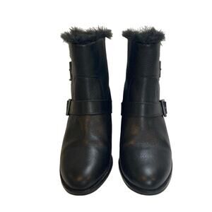 Cole Haan Newburg Neela Waterproof Faux Fur Bootie Size 5